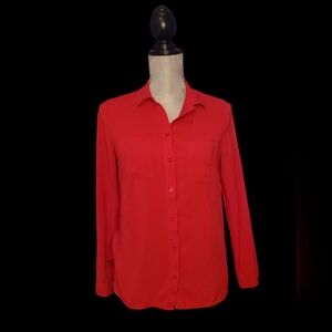 Streetwear Society Red Button-Up Shirt